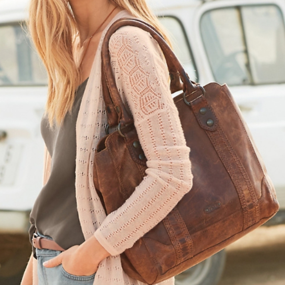 Frye Melissa Cognac Tote